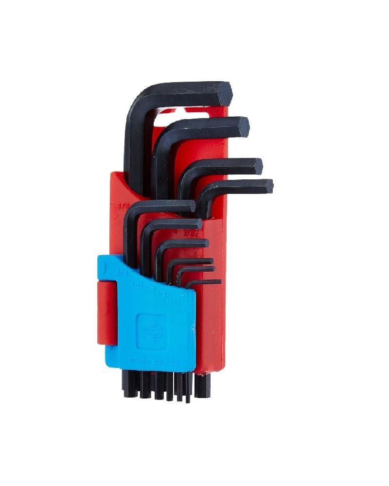 Taparia KHI-10V Steel 10 Allen Key Set with Black Finish Hanger Packing